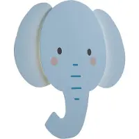 QAZQA Børnevæglampe blå inkl. LED 3-trins dæmpbar - Ellie the Elephant