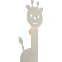 QAZQA Børnevæglampe beige inkl. LED 3-trins dæmpbar - Gigi the Giraffe