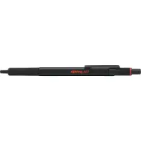 Rotring 600 kuglepen | Mellempunkt | Sort blæk | Sort tønde med skridsikkert knurled greb | Genopfyldning