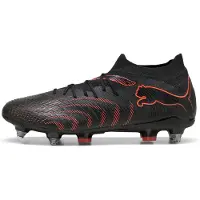 Puma FUTURE 9 MATCH MxSG Football Boots Unisex, Shoes, Black/Glowing Red/Strongray, 40.5