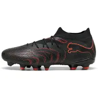 Puma FUTURE 9 MATCH FG/AG Football Boots Unisex, Shoes, Black/Glowing Red/Strongray, 44.5