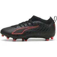 Puma ULTRA 6 MATCH FG/AG Football Boots Youth, Shoes, Black/Red, 38.5