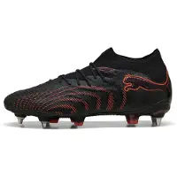 Puma FUTURE 9 ULTIMATE MxSG Football Boots Unisex, Shoes, Black/Glowing Red/Strongray, 37.5