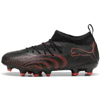 Puma FUTURE 9 MATCH FG/AG Football Shoes Youth, Shoes, Black/Glowing Red/Strongray, 32