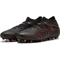 Puma FUTURE 9 MATCH MG Football Boots Unisex, Sport, Black/Glowing Red/Strongray, 44.5