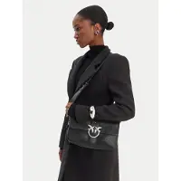 Pinko Håndtaske 'Sacs à main Love One Slouchy Zip Classic V Noir' sort