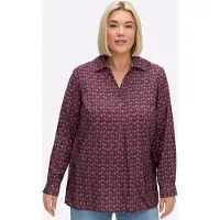 Sheego Bluse burgunder / hvid