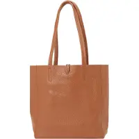 Zwillingsherz Shopper cognac