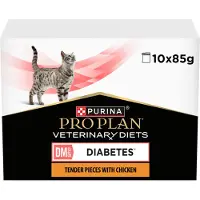 Purina Pro Plan VD DM Diabetes Management - Kylling - 10 x 85 g