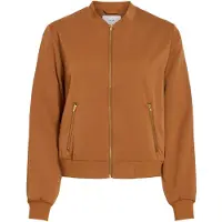 Vila Overgangsjakke 'VIBubble' cognac