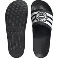 Adidas Pantoletter 'Adilette Bayern Munich' sort / hvid