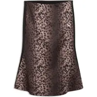 Puma T7 Leo Luxe Track Midi Skirt Women, Clothing, Black, M