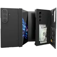 Mtp Products Samsung Galaxy Z TriFold-etui med kortplads og stativ til flere vinkler - Sort