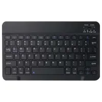 Mtp Products Ultratyndt, støjsvagt Bluetooth-tastatur til pc, tablet, iPad, telefon og tv - sort