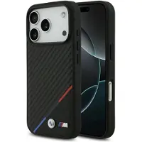BMW M Carbon Tricolor Line MagSafe-etui til iPhone 17 Pro – Sort