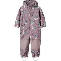 Name it Softshelldragt m. Fleece - Noos - NmfAlfa08 - Purple Dov - - 1 år (80) - Softshell