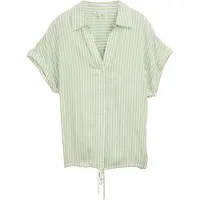 Tom Tailor Bluse lysegrøn / hvid