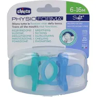 Chicco 00073087210000, Ultrablød sut, Anatomisk, Silikone, Dreng, 2 stk