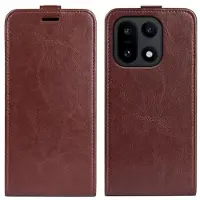 Mtp Products OnePlus 15 Vertikal Flip Etui med Kortholder - Brun