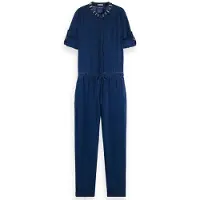 Scotch & Soda Indigo Tencel Langærmet Jumpsuit