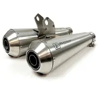 Ixil Ironhead Triumph Street Cup/street Twin 16-20 Stainless Steel Homologeret Konusdæmper