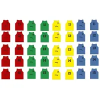Softee Numbered 11-15 Træningsvest 5 Enheder