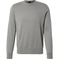 BOSS Sweater i bomuldsblanding med logopatch
