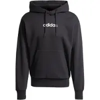 Adidas Sportsweatshirt 'ESSENTIALS LINEAR FLEECE' sort / hvid