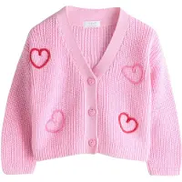 Next Cardigan 'Love Bug' lyserød / lys pink / blodrød