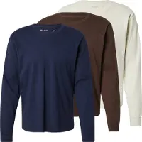 Hollister Bluser & t-shirts navy / brun / hvid