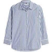 Tommy Hilfiger Bluse 'ESS' blå / hvid