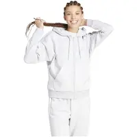 Adidas Essentials 3 Stripes Fleece Sweatshirt Med Lynlås