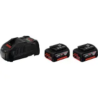 Bosch Professional Gal 1880 Cv+2x Gba 18v 50ah Oplader Og Batteri