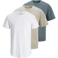 Jack & Jones 3-pak Loose Fit Ensfarvet T-shirt