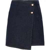 Y.A.S Lisana Denim Kort Nederdel Med Høj Talje