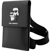 Karl Lagerfeld Håndtaske KLWBSAKCPMK sort/sort Saffiano Karl &amp Choupette
