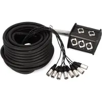 Adam hall K8C15P Multicore kabel 15 m Antal indgange:8 x