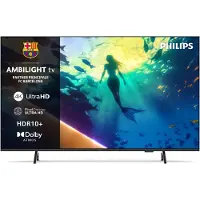 Philips 55PUS8010 - 55 Diagonal klasse LED-bagbelyst LCD TV - Smart TV - TITAN OS - 4K UHD (2160p) 3840 x 2160 - HDR - mat sort