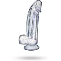 Blush Bling Sparkling Clear Dildo 19 cm