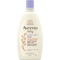 Aveeno Baby Beroligende komfortbad & vask med afslappende lavendel & vanilje dufte og naturlig havreekstrakt hypoallergenisk og tårefri formel Pa