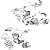 Arai Tour-x4 Hjelm Ventilasjonssett