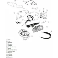 Arai Chaser-x Dual Flow Hjelmens Forreste Luftventil