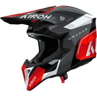 Airoh Wraaap Conquer Crosshjelm Sort/antracit/Rød L