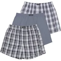 Normani Boksershorts røgblå / dueblå / grå / hvid