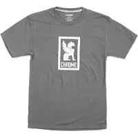 Chrome Vertical Border Logo T-shirt Med Korte ærmer