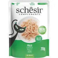 Schesir kylling (gelé) vådfoder til katte (poser)