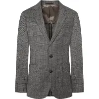 Hackett London Hackett Londontil mænd. HM470542 Blazer 130S Pow grå (42/32), Casual, Party, Bomuld, Klassisk