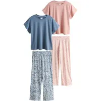 Next Pyjamas opal / lyserød / hvid
