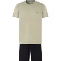 Emporio Armani Pyjamas kort grå / sort