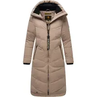 MARIKOO Vinterfrakke 'Benikoo' beige / sort